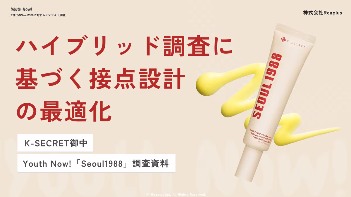 定性調査×定量調査を組み合わせたハイブリッド調査で、韓国スキンケアブランド「Seoul1988」の日本市場戦略を支援
